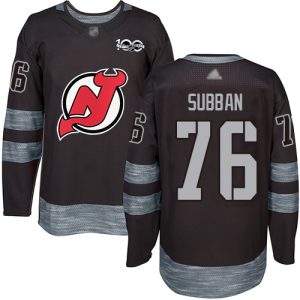 Amazing Adidas Devils #76 P.K. Subban Black 1917 2017 100th Anniversary Stitched NHL Jersey for ultimate sports enthusiasts