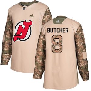 Stunning Adidas Devils #8 Will Butcher Camo Authentic 2017 Veterans Day Stitched NHL Jersey perfect for game days