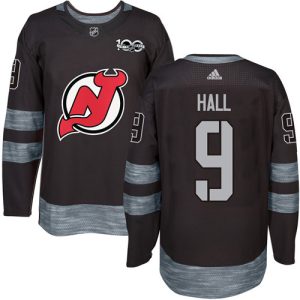Stylish Adidas Devils #9 Taylor Hall Black 1917 2017 100th Anniversary Stitched NHL Jersey for ultimate sports enthusiasts