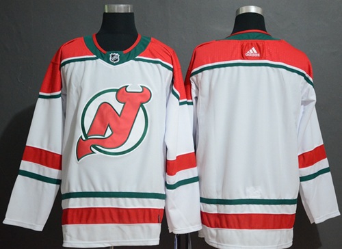 Stylish Adidas Devils Blank White Alternate Authentic Stitched NHL Jersey for ultimate sports enthusiasts