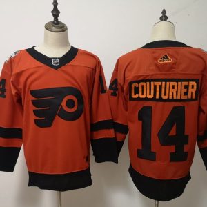 Stylish Adidas Flyers #14 Sean Couturier Orange 2019 Stadium Series Stitched NHL Jersey to complete your fan gear collection