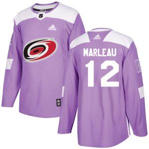 Fantastic Adidas Hurricanes #12 Patrick Marleau Purple Authentic Fights Cancer Stitched NHL Jersey to show your team spirit