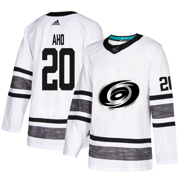 Unique Adidas Hurricanes #20 Sebastian Aho White Authentic 2019 All Star Stitched NHL Jersey for ultimate sports enthusiasts