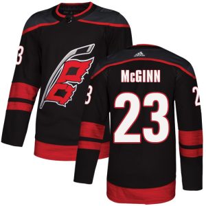 Stunning Adidas Hurricanes #23 Brock McGinn Black Alternate Authentic Stitched NHL Jersey for ultimate sports enthusiasts