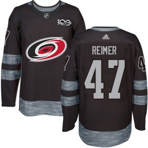 Impressive Adidas Hurricanes #47 James Reimer Black 1917 2017 100th Anniversary Stitched NHL Jersey for ultimate sports enthusiasts