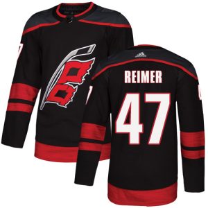 Sleek Adidas Hurricanes #47 James Reimer Black Alternate Authentic Stitched Youth NHL Jersey perfect for game days
