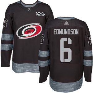 Sleek Adidas Hurricanes #6 Joel Edmundson Black 1917 2017 100th Anniversary Stitched NHL Jersey to show your team spirit