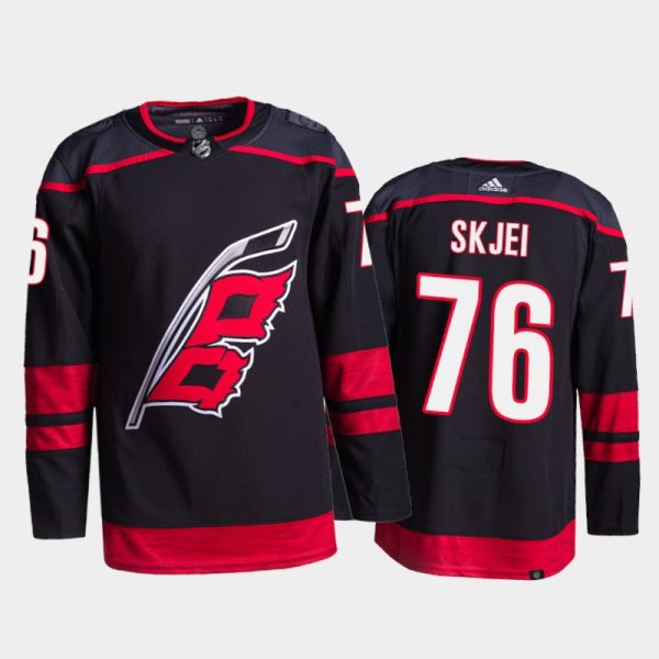 Gorgeous Adidas Hurricanes #76 Brady Skjei Men's 2021 22 Alternate Authentic NHL Jersey Black for die - hard hockey fans