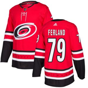 Stunning Adidas Hurricanes #79 Michael Ferland Red Home Authentic Stitched NHL Jersey to complete your fan gear collection