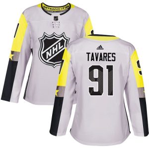 Amazing Adidas Islanders #91 John Tavares Gray 2018 All Star Metro Division Authentic Women's Stitched NHL Jersey for ultimate sports enthusiasts