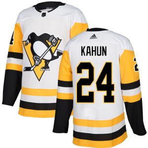 Unique Adidas Penguins #24 Dominik Kahun White Road Authentic Stitched Youth NHL Jersey to stand out at the arena