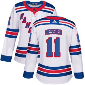 Gorgeous Adidas Rangers #11 Mark Messier White Road Authentic Women's Stitched NHL Jersey a must - have for collectors