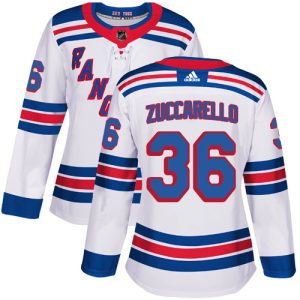 Stunning Adidas Rangers #36 Mats Zuccarello White Road Authentic Women's Stitched NHL Jersey a must - have for collectors
