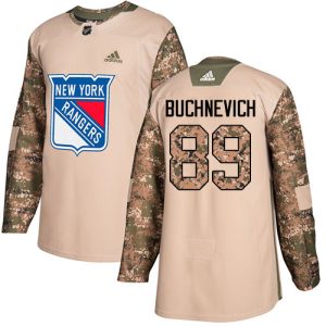 Stunning Adidas Rangers #89 Pavel Buchnevich Camo Authentic 2017 Veterans Day Stitched NHL Jersey for die - hard hockey fans