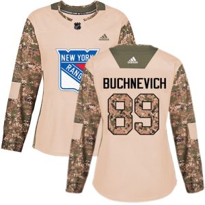 Unique Adidas Rangers #89 Pavel Buchnevich Camo Authentic 2017 Veterans Day Women's Stitched NHL Jersey to show your team spirit