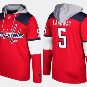 Fantastic Capitals #5 Rod Langway Red Name And Number Hoodie for ultimate sports enthusiasts