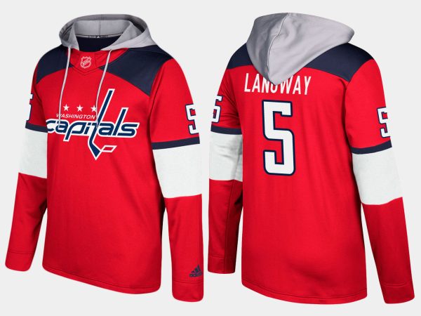 Fantastic Capitals #5 Rod Langway Red Name And Number Hoodie for ultimate sports enthusiasts