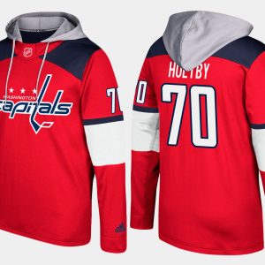 Stunning Capitals #70 Braden Holtby Red Name And Number Hoodie to stand out at the arena