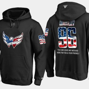Unique Capitals #96 Phil Housley NHL Banner Wave Usa Flag Black Hoodie for die - hard hockey fans