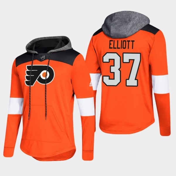 Stylish Flyers #37 Brian Elliott Orange 2018 Pullover Platinum Hoodie to complete your fan gear collection