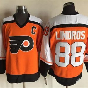 Gorgeous Flyers #88 Eric Lindros Orange CCM Throwback Stitched NHL Jersey a must - have for collectors