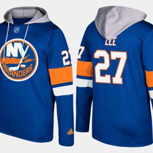 Fantastic Islanders #27 Anders Lee Blue Name And Number Hoodie to show your team spirit
