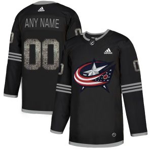 Unique Men's Adidas Blue Jackets Personalized Authentic Black Classic NHL Jersey for ultimate sports enthusiasts