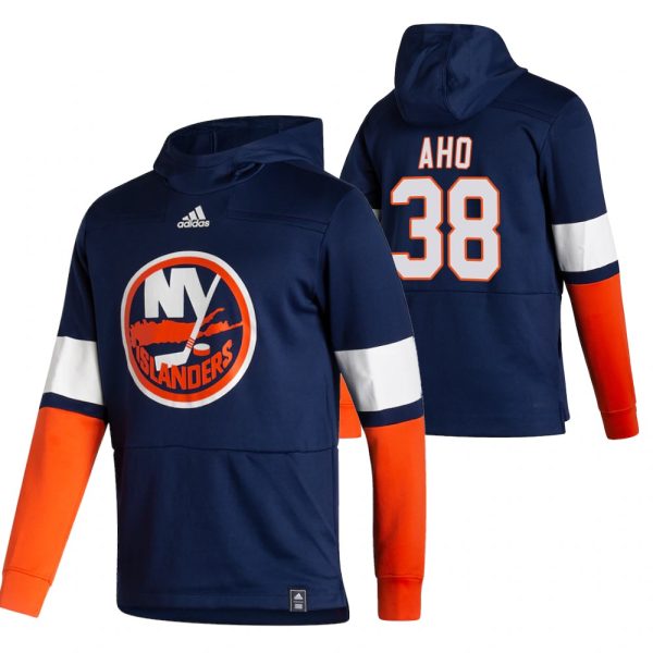 Unique New York Islanders #38 Sebastian Aho Adidas Reverse Retro Pullover Hoodie Navy for die - hard hockey fans