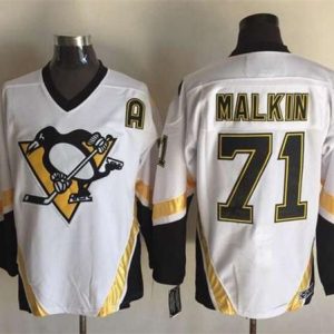 Amazing Penguins #71 Evgeni Malkin White CCM Throwback Stitched NHL Jersey a must - have for collectors