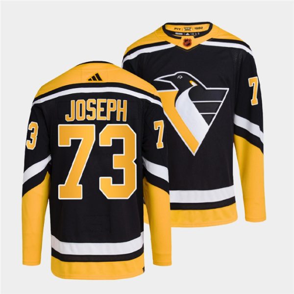 Amazing Pittsburgh Penguins #73 Pierre Olivier Joseph Men's adidas Reverse Retro 2.0 Authentic Player Jersey Black for die - hard hockey fans
