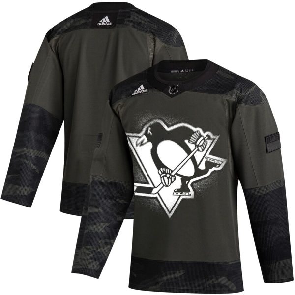 Amazing Pittsburgh Penguins Adidas 2019 Veterans Day Authentic Practice NHL Jersey Camo a must - have for collectors