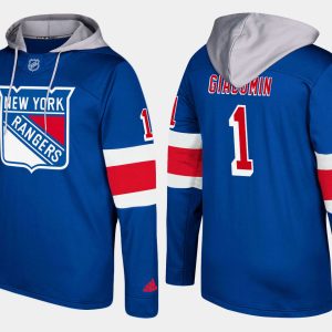 Gorgeous Rangers #1 Eddie Giacomin Blue Name And Number Hoodie to stand out at the arena