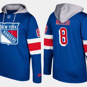 Stylish Rangers #8 Cody McLeod Blue Name And Number Hoodie for ultimate sports enthusiasts