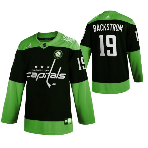 Stylish Washington Capitals #19 Nicklas Backstrom Men's Adidas Green Hockey Fight nCoV Limited NHL Jersey a must - have for collectors