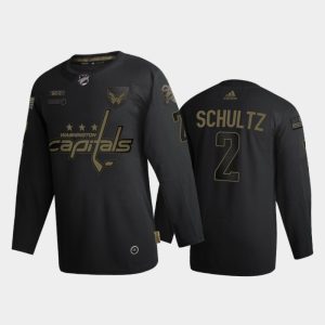 Unique Washington Capitals #2 Justin Schultz Adidas 2020 Veterans Day Authentic NHL Jersey Black to show your team spirit