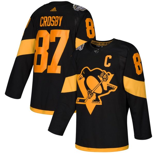 Fantastic adidas Penguins #87 Sidney Crosby Black 2019 NHL Stadium Series Authentic Stitched NHL Jersey a must - have for collectors