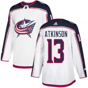 Stunning Adidas Blue Jackets #13 Cam Atkinson White Road Authentic Stitched NHL Jersey for ultimate sports enthusiasts