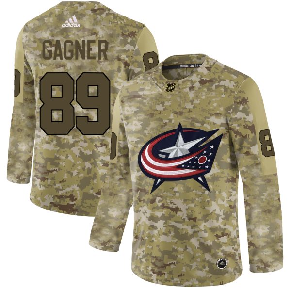 Amazing Adidas Blue Jackets #89 Sam Gagner Camo Authentic Stitched NHL Jersey a must - have for collectors