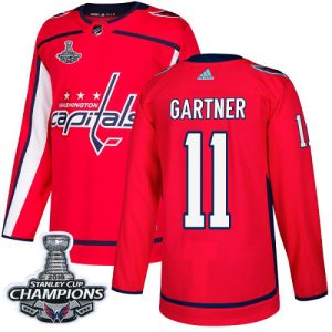 Stylish Adidas Capitals #11 Mike Gartner Red Home Authentic Stanley Cup Final Champions Stitched NHL Jersey to complete your fan gear collection