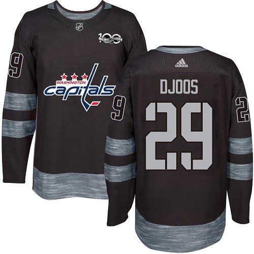 Unique Adidas Capitals #29 Christian Djoos Black 1917 2017 100th Anniversary Stitched NHL Jersey a must - have for collectors
