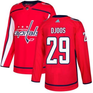 Impressive Adidas Capitals #29 Christian Djoos Red Home Authentic Stitched NHL Jersey to stand out at the arena