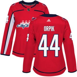 Amazing Adidas Capitals #44 Brooks Orpik Red Home Authentic Women's Stitched NHL Jersey perfect for game days