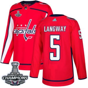 Gorgeous Adidas Capitals #5 Rod Langway Red Home Authentic Stanley Cup Final Champions Stitched NHL Jersey to stand out at the arena