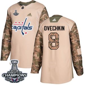 Amazing Adidas Capitals #8 Alex Ovechkin Camo Authentic 2017 Veterans Day Stanley Cup Final Champions Stitched NHL Jersey to stand out at the arena