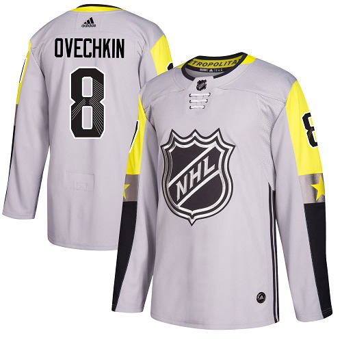 Stylish Adidas Capitals #8 Alex Ovechkin Gray 2018 All Star Metro Division Authentic Stitched Youth NHL Jersey perfect for game days
