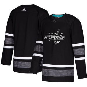 Impressive Adidas Capitals Blank Black 2019 All Star Game Parley Authentic Stitched NHL Jersey perfect for game days