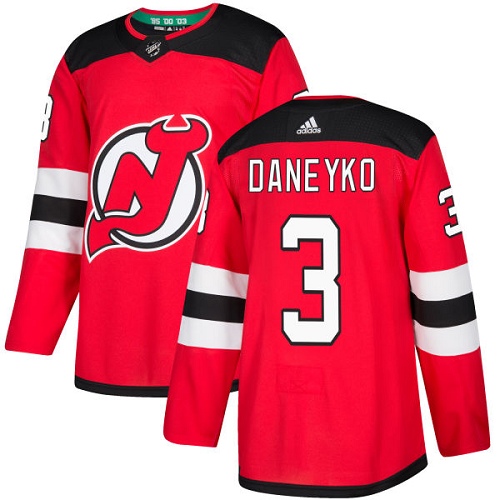 Amazing Adidas Devils #3 Ken Daneyko Red Home Authentic Stitched NHL Jersey for die - hard hockey fans