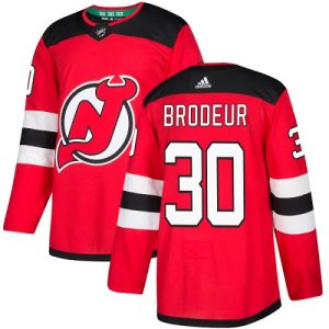 Unique Adidas Devils #30 Martin Brodeur Red Home Authentic Stitched Youth NHL Jersey for die - hard hockey fans