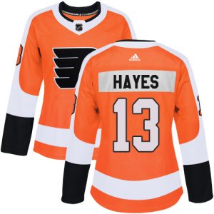 Unique Adidas Flyers #13 Kevin Hayes Orange Home Authentic Women's Stitched NHL Jersey to stand out at the arena
