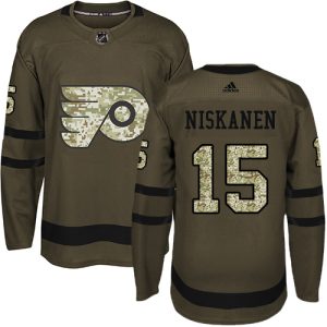 Fantastic Adidas Flyers #15 Matt Niskanen Green Salute to Service Stitched Youth NHL Jersey to show your team spirit